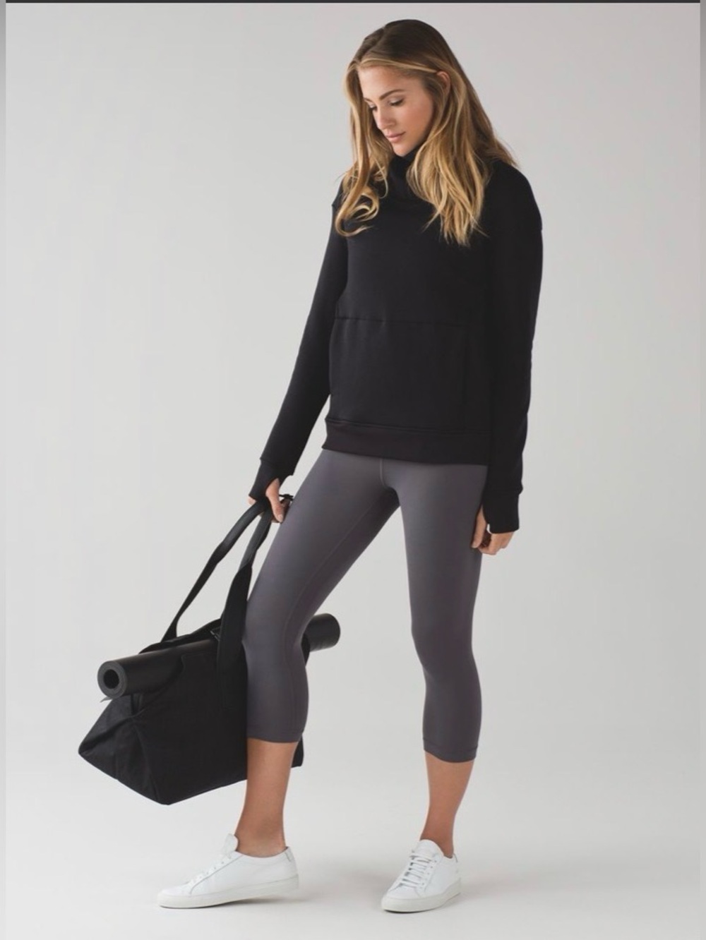 Lululemon Align Crop Leggings Size: 4 Inseam 19" Carbon Grey Nulu stretch yoga